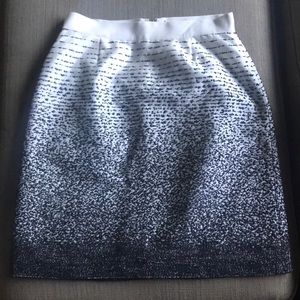 Kate Spade Ombré embroidered A line skirt